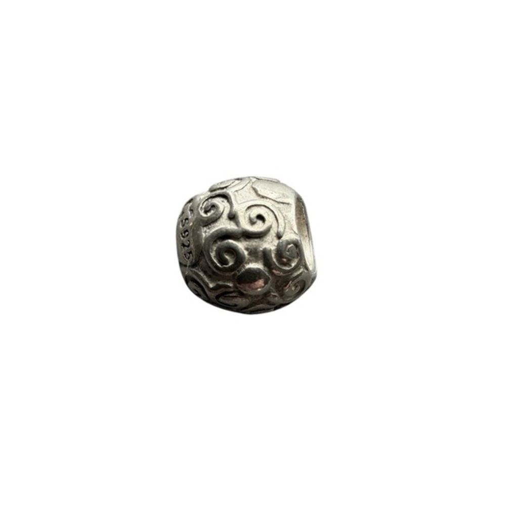 Pandora Sterling Silver Vintage‎ Scroll Charm S925 ALE Retired Bead - Picture 3 of 3